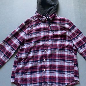 2 For $45! Mens Red Hooded Flannel! (Removable Hood)